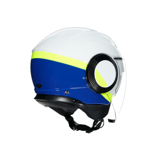 AGV ķivere Orbyt Block white/blue/yellow 