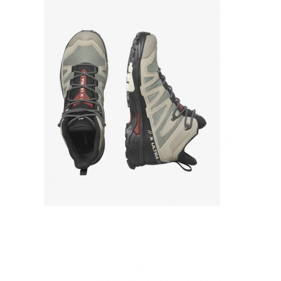 SALOMON apavi X Ultra 4 Mid GTX grey/black/red 