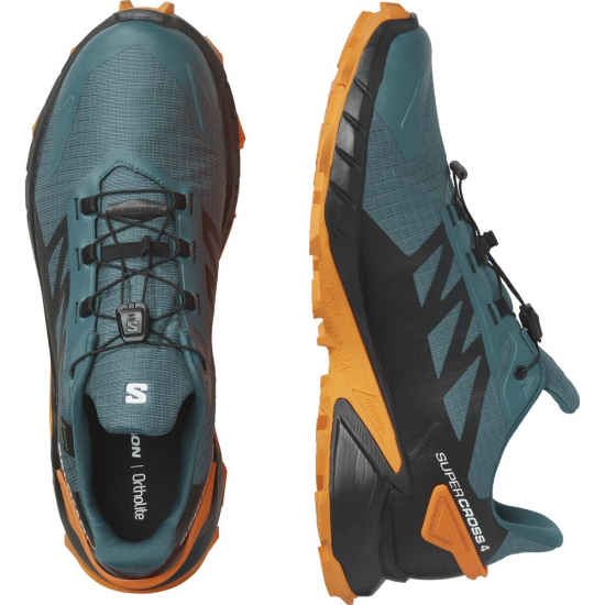 SALOMON apavi Supercross 4 GTX blue/black/orange 