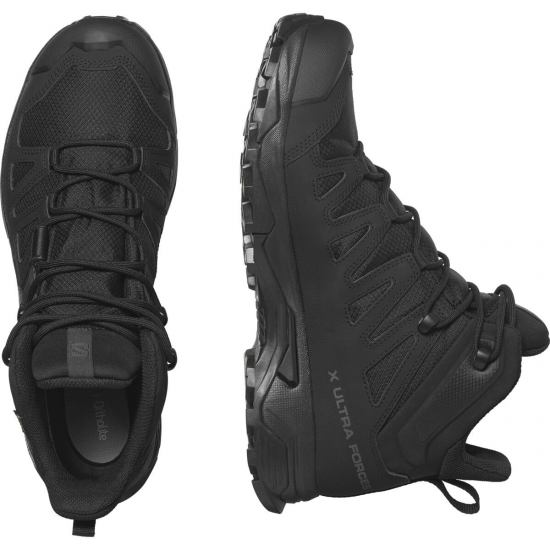 SALOMON taktiskie apavi X Ultra Forces Mid GTX black/black 