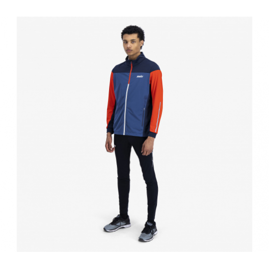 SWIX distanču slēpošanas jaka Cross JKT blue/red 