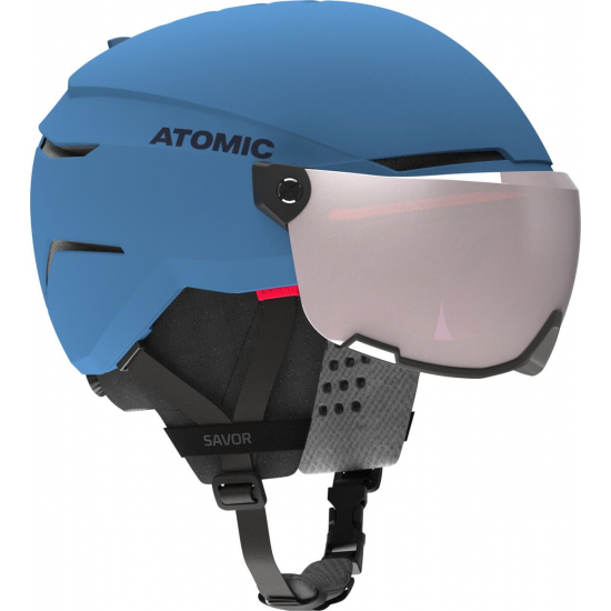 ATOMIC ķivere Savor Visor JR blue w/silver flash C2 