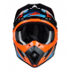 LAZER ķivere MX8 X Team Carbon black/blue/orange matt 