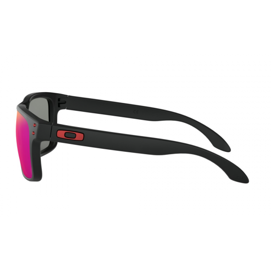 OAKLEY saulesbrilles Holbrook matt black w/+red irrid