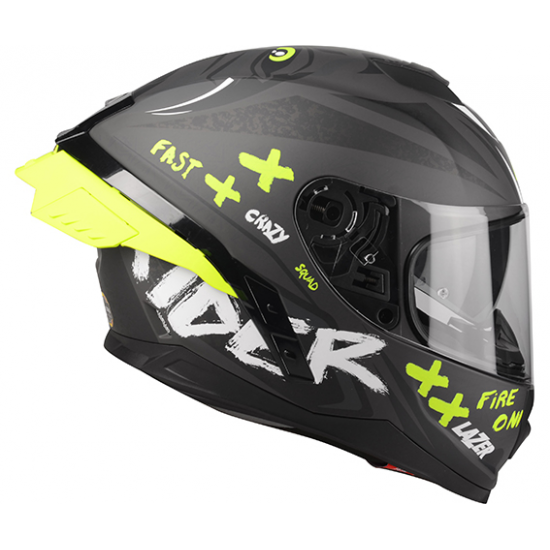 LAZER ķivere Rafale SR Ride Oni black/grey/yellow matt 