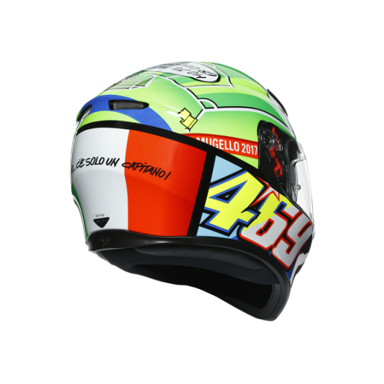 AGV ķivere K3 SV Rossi Mugello 2017 green 