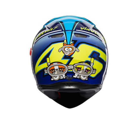 AGV ķivere K3 SV Rossi Misano 2015 blue/yellow 