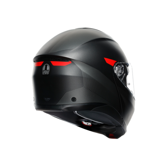 AGV ķivere Tourmodular Freequency matt gunmetal/red 