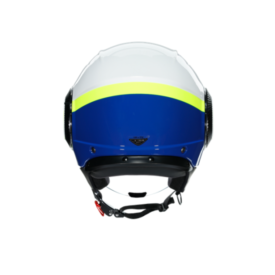 AGV ķivere Orbyt Block white/blue/yellow 