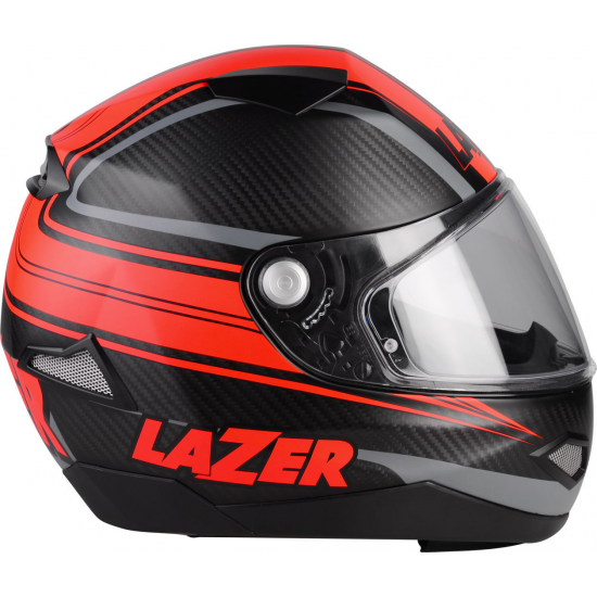 LAZER ķivere KITE Lumino Arrow PC black carbon/red 