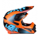 LAZER ķivere MX8 X Team Carbon black/blue/orange matt 