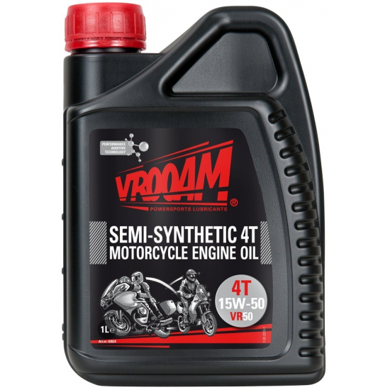 VROOAM eļļa 4T VR50 Semi-synthetic 15W-50 4L