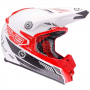 LAZER ķivere MX8 Carbon Tech white/red 