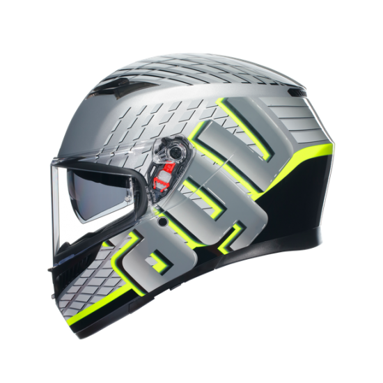 AGV ķivere K3 Fortify grey/black/yellow 