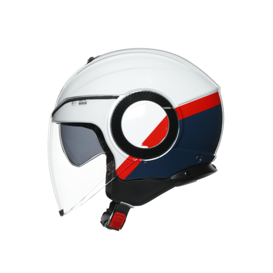 AGV ķivere Orbyt Block pearl white/blue/red 