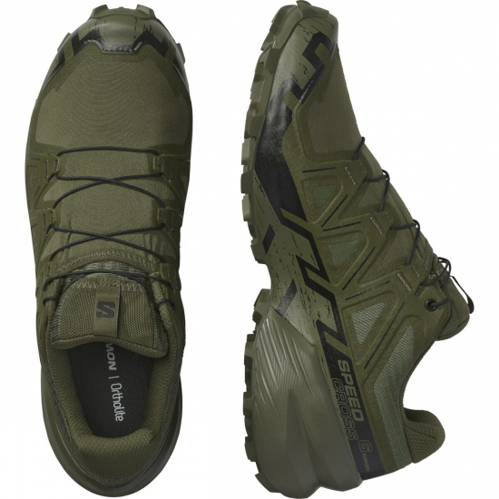 SALOMON taktiskie apavi Speedcross 6 Forces ranger green/black 