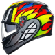 AGV ķivere K3 Birdy 2.0 grey/yellow/red 