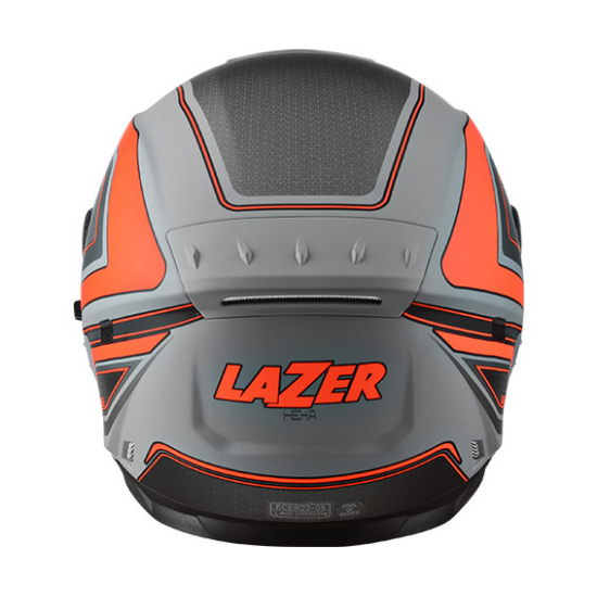 LAZER ķivere Rafale Hexa titan grey/red matt 