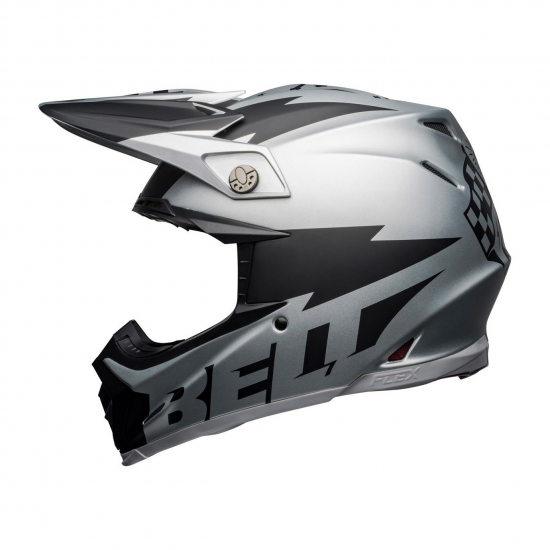 BELL ķivere Moto 9 Flex Breakaway matt silver/black 