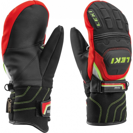 LEKI cimdi WC Race JR Coach Flex GTX Mitten black/red 