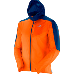 SALOMON vējjaka ar kapuci Fast Wing Hoodie orange/blue 