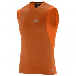 SALOMON krekls bezroku Trail Runner Sleeveless Tee orange 