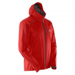 SALOMON vējjaka ar kapuci Windstopper Active red 