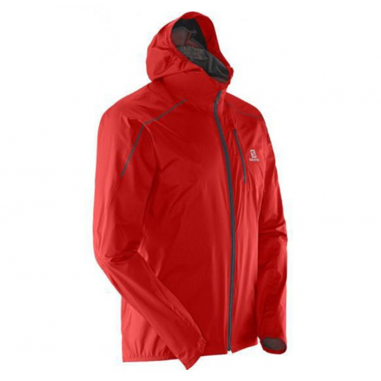 SALOMON vējjaka ar kapuci Windstopper Active red 