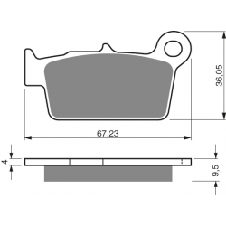 GOLDFREN bremžu kluči aizm CC RMZ/YZF 250/450 Racing  S33