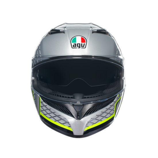 AGV ķivere K3 Fortify grey/black/yellow 