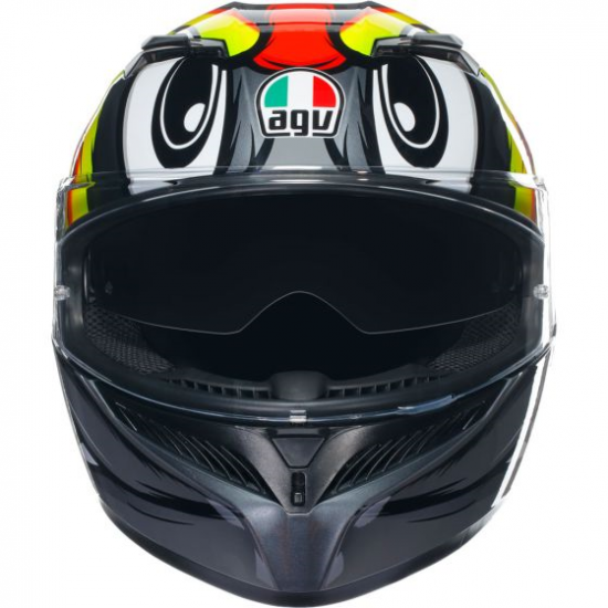 AGV ķivere K3 Birdy 2.0 grey/yellow/red 