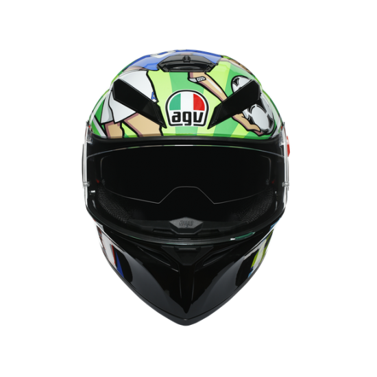 AGV ķivere K3 SV Rossi Mugello 2017 green 