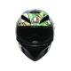 AGV ķivere K3 SV Rossi Mugello 2017 green 