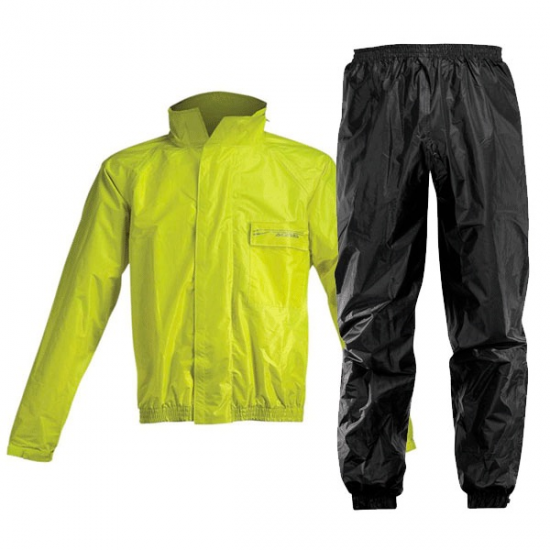 ACERBIS lietus jaka un bikses Logo Rain Suit black/yellow 