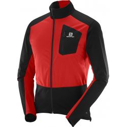 SALOMON distanču slēpošanas jaka Equipe Softshell red/black 