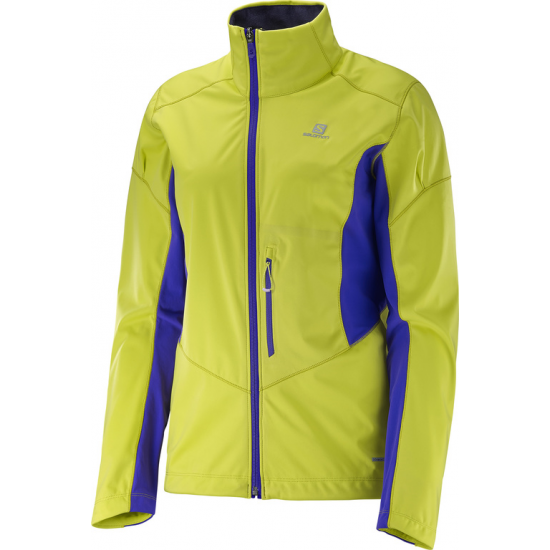 SALOMON distanču slēpošanas jaka W Lightning Softshell yellow/violet 