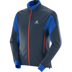 SALOMON distanču slēpošanas jaka Momentum Softshell blue/orange 