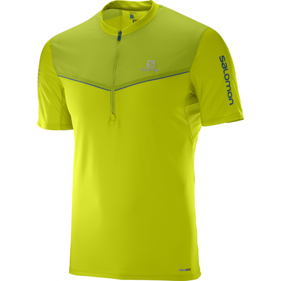 SALOMON krekls SS Fast Wing HZ Tee green 