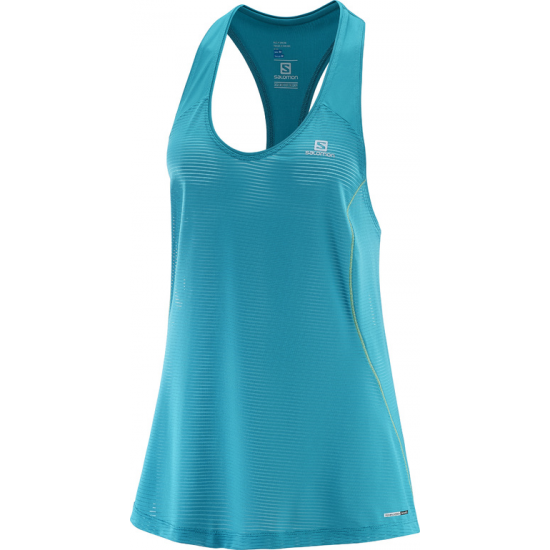 SALOMON krekls bezroku Elevate Tank Tunic W blue/green 