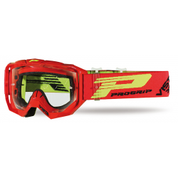 PROGRIP brilles 3303 Vista red w/clear 3310 w/XLens