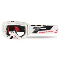 PROGRIP brilles 3303 Vista white w/clear 3310 w/XLens