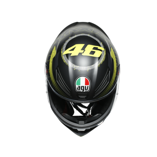 AGV ķivere K1 Track 46 black/yellow 