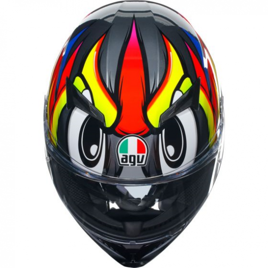 AGV ķivere K3 Birdy 2.0 grey/yellow/red 