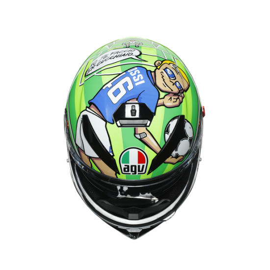 AGV ķivere K3 SV Rossi Mugello 2017 green 