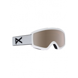 ANON brilles Helix 2.0 matt white w/silver amber /amber