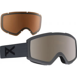 ANON brilles Helix 2.0 stealth matt w/sonar silver w/XLens amber