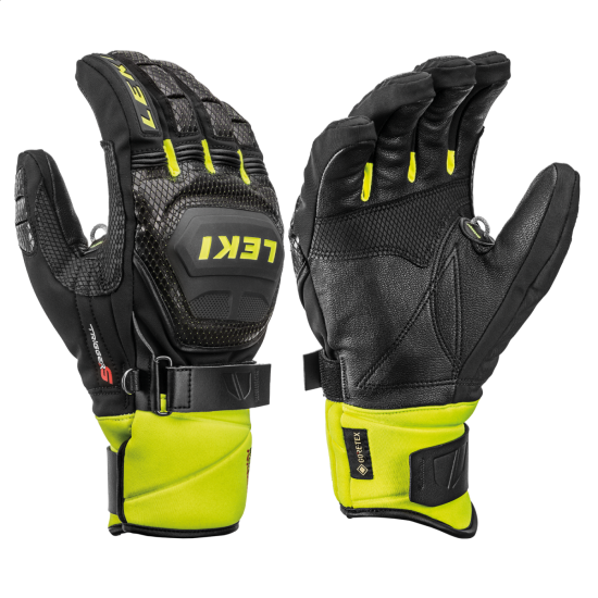 LEKI cimdi WC Race Coach Flex GTX JR black/yellow 