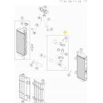 HUSQVARNA caurules radiatoram ar termostatu TE 250i/300i '20-'23