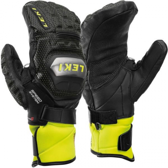 LEKI cimdi WC Race Tit S Speed Mitt black/yellow 