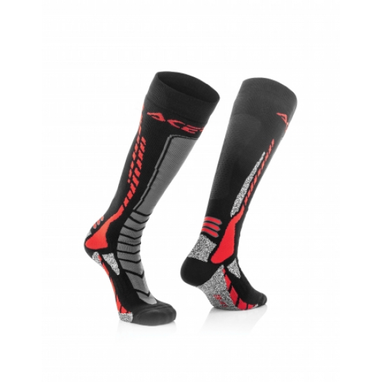 ACERBIS zeķes MX Pro black/red 